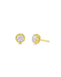 2 ct  Colette Stud Earrings Yellow Gold