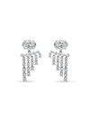 Fringe Diamond Earrings | Oval Cut 1.5ct LAB Diamond