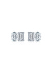 Studs Earrings | Two Stone 2ct LAB Diamond