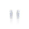 White Gold Hoop Earrings | 1.47 ct LAB Diamond