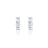 White Gold Hoop Earrings | 1.63 ct LAB Diamond