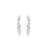 White Gold Hoop Earrings | 1.87 ct LAB Diamond