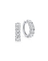 1.5 Carat Lab Grown Diamond Emerald Cut Hoop | Emerald Cut