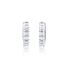 White Gold Hoop Earrings | 1.53 ct LAB Diamond