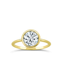 Round Diamond Solitaire Bezel Set