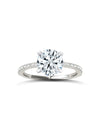 Round Diamond Solitaire with Diamond Band