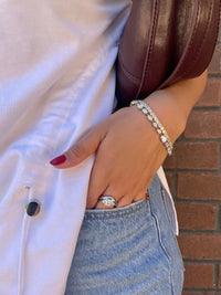 Wavy Solitaire Ring