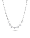 10 Carat Paperclip Mixed Stone Necklace