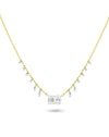 Spot Chain Moi & Toi Necklace | Two Stone 1ct LAB Diamond