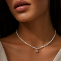 Pearl and Diamond Necklace