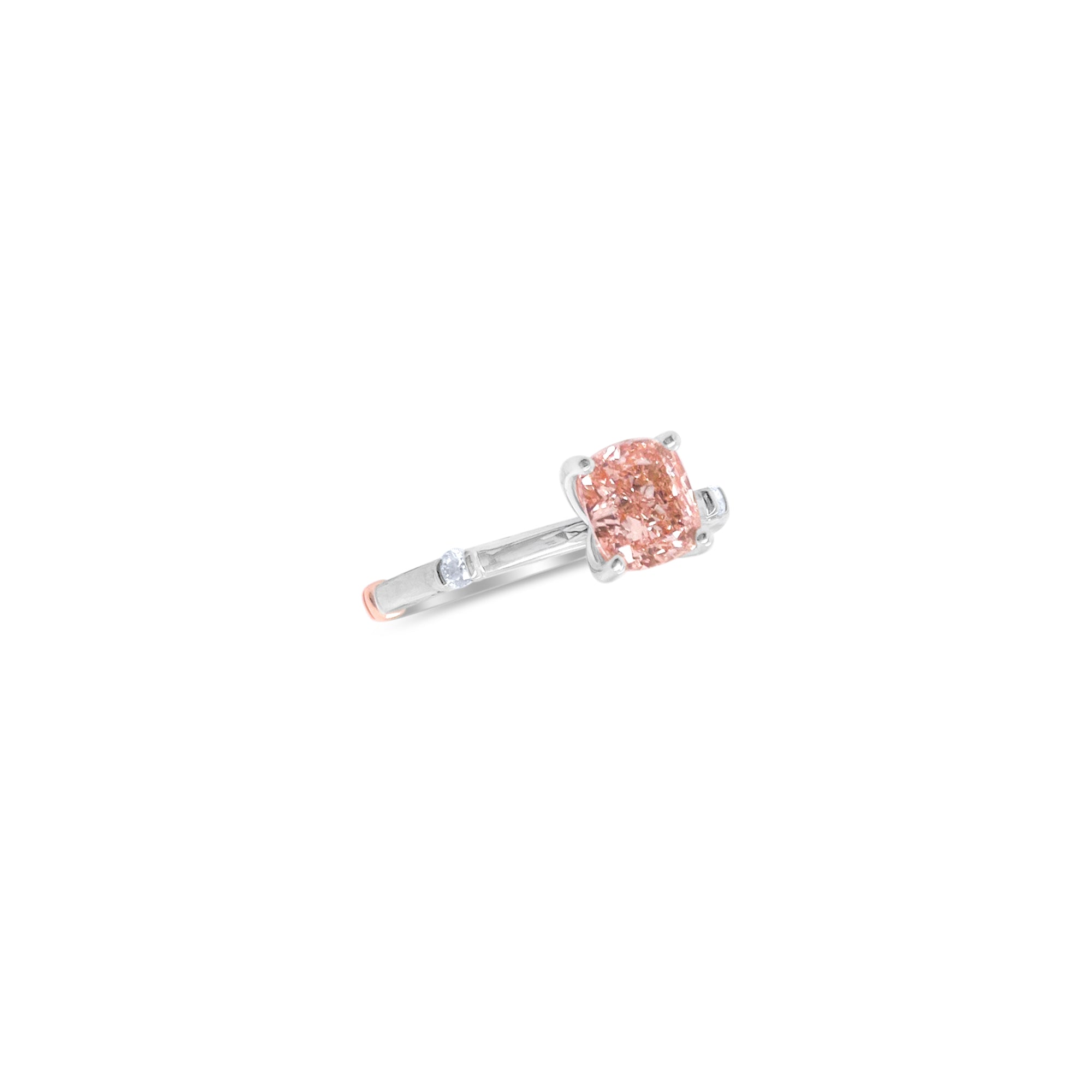 Fancy Pink Lab Grown Diamond Ring