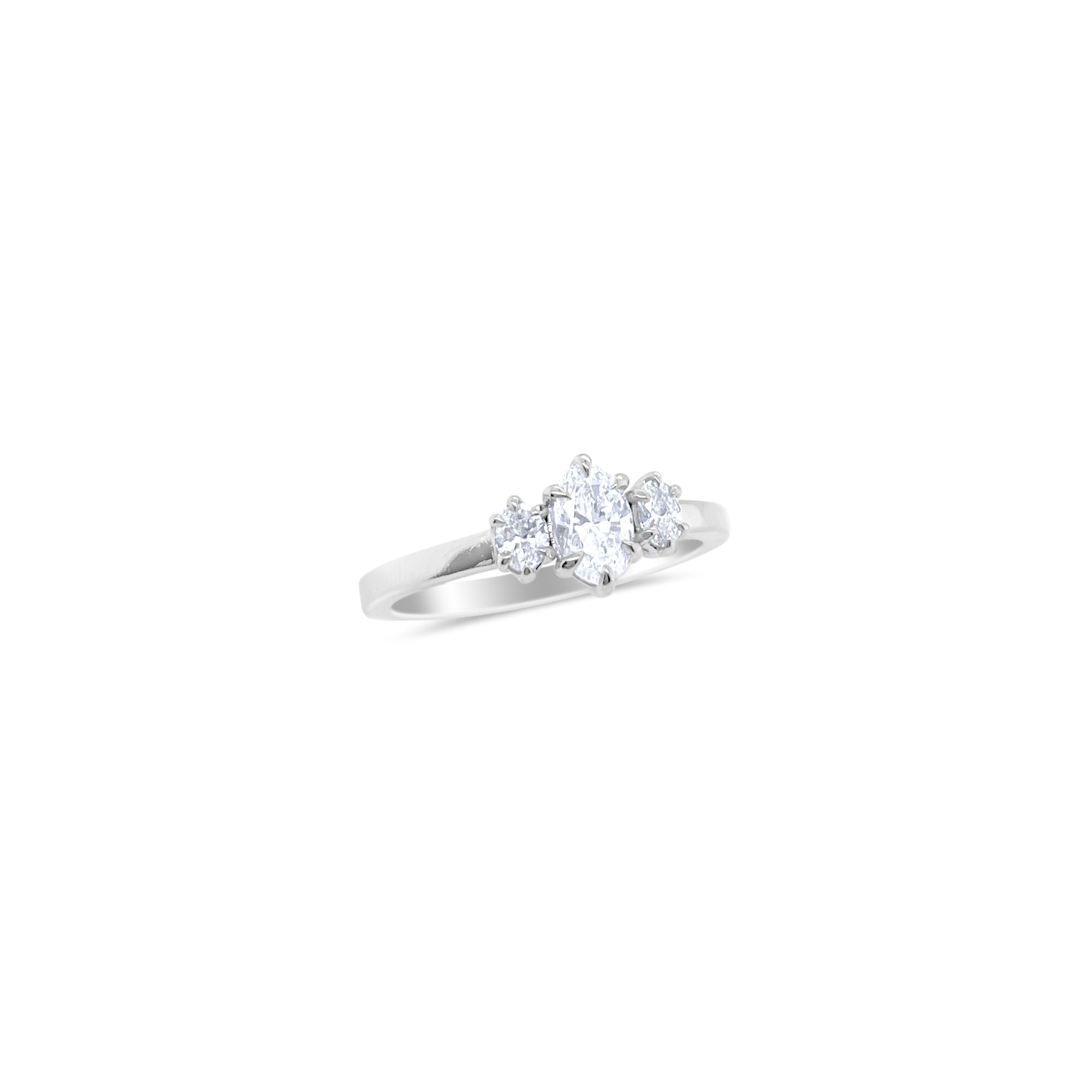 White Gold Fancy Marquis Layering Ring