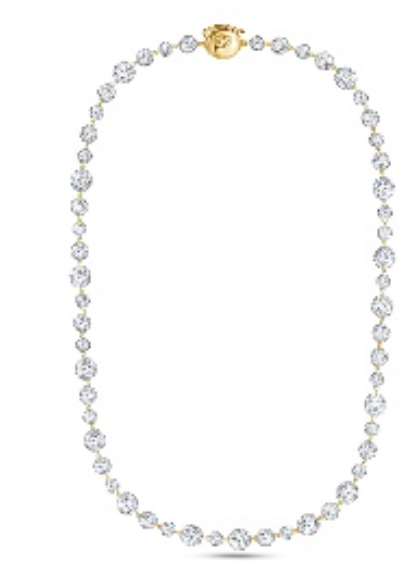 Lab Grown 14k Round Diamond Necklace