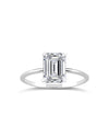 Solitaire Ring | Emerald Cut 2ct LAB Diamond