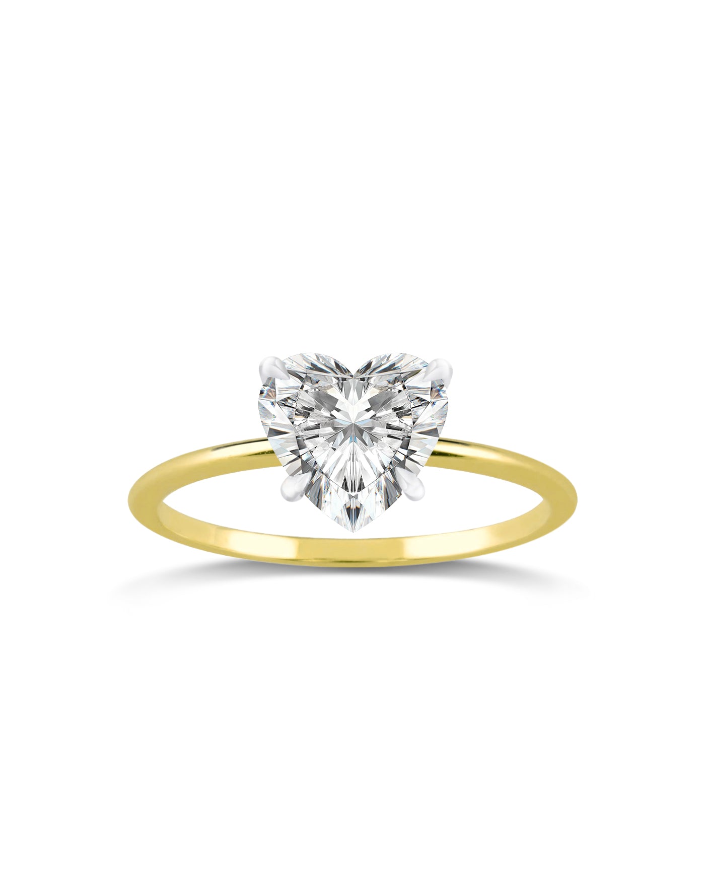 Solitaire Ring | Heart Shape Cut 2ct LAB Diamond