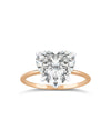 Solitaire Ring | Heart Shape Cut 4ct LAB Diamond