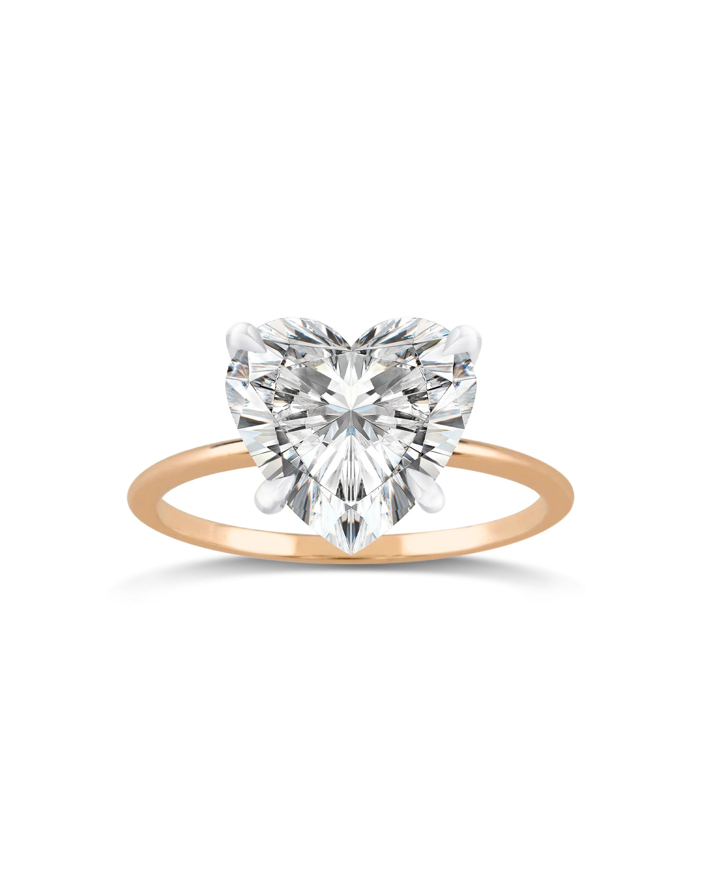 Solitaire Ring | Heart Shape Cut 4ct LAB Diamond