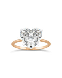 Solitaire Ring | Heart Shape Cut 4ct LAB Diamond