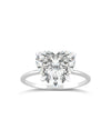 Solitaire Ring | Heart Shape Cut 4ct LAB Diamond