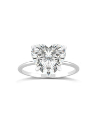 Solitaire Ring | Heart Shape Cut 4ct LAB Diamond