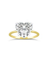 Solitaire Ring | Heart Shape Cut 4ct LAB Diamond