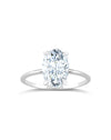 Solitaire Ring | Oval Cut 2ct LAB Diamond