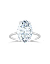 Solitaire Ring | Oval Cut 4ct LAB Diamond