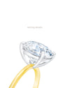 Solitaire Ring | Cushion Cut 1ct LAB Diamond