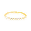 14kt Yellow Gold Bezel Set Lab Tennis Bracelet 7.53 ct