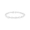 Lab Grown 9.25 Carat Marquise Diamond Tennis Bracelet 14kt White Gold