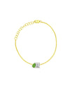 Toi et Moi Diamond and Peridot Bracelet | 0.5 carats