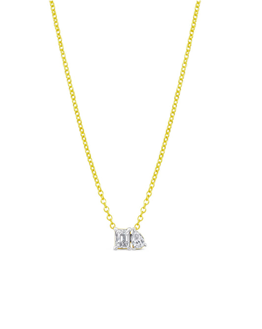 Toi et Moi Diamond Necklace | 1 carat