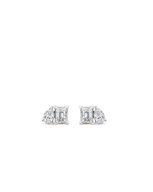 Toi et Moi Diamond Earring Studs | 2 carats