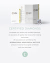 14kt Yellow Gold 4 Carat Bezel Set Lab Grown Studs