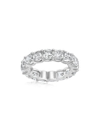 Eternity Band Ring | Cushion Cut 8.2 ct LAB Diamond