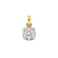 Cushion Cut 14kt Lab Grown Diamond Charm 1.00 ct