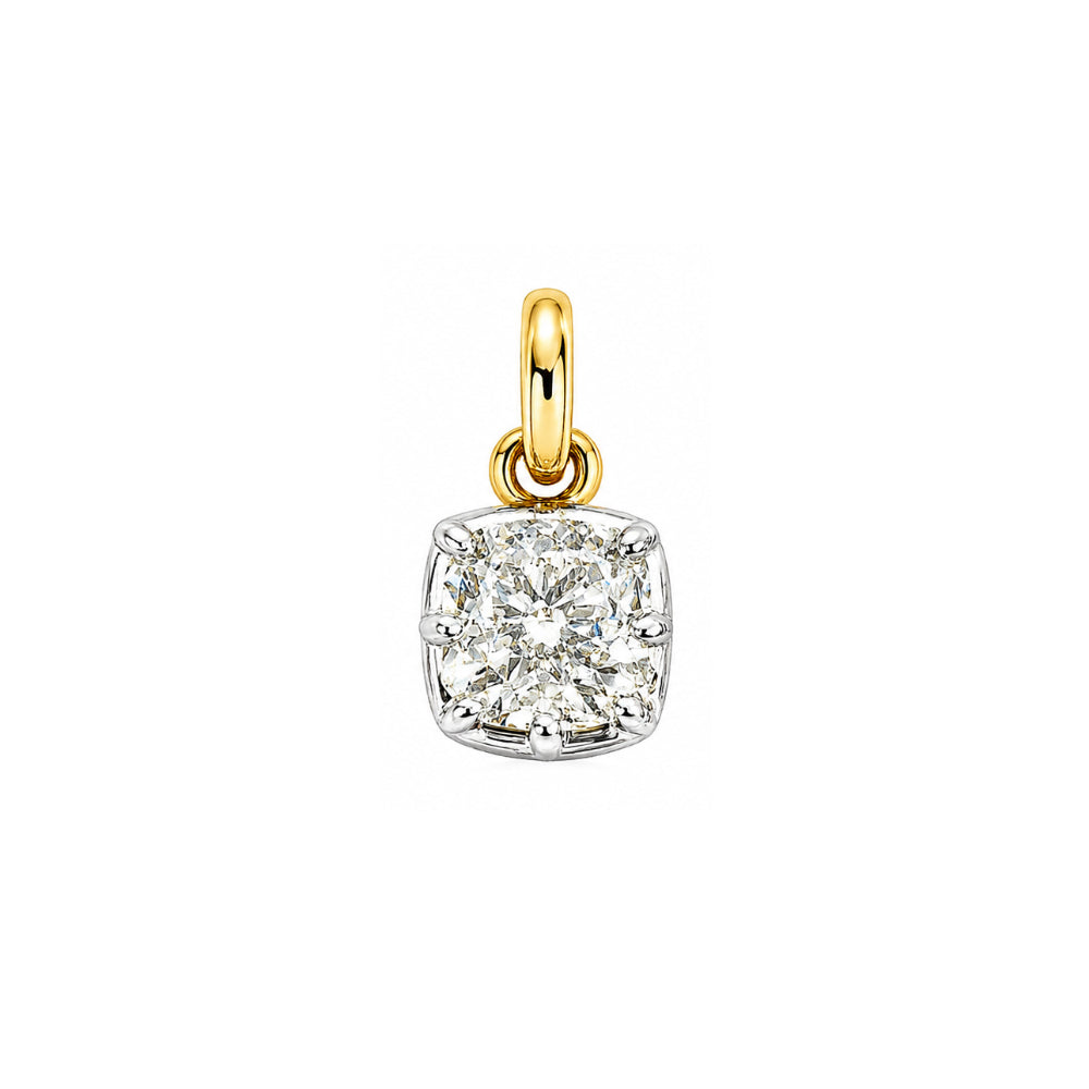 Cushion Cut 14kt Lab Grown Diamond Charm 1.00 ct