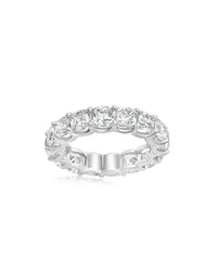 Eternity Band Ring | Cushion Cut 8.2 ct LAB Diamond