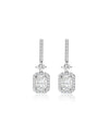 White Gold Diamond Drop Earrings | 4.5 ct LAB Diamond