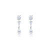 White Gold Diamond Drop Earrings | 2.6 ct LAB Diamond