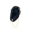 Yellow Gold Lab Grown Stud Cuff Earring