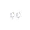 White Gold Diamond Hoop Earrings