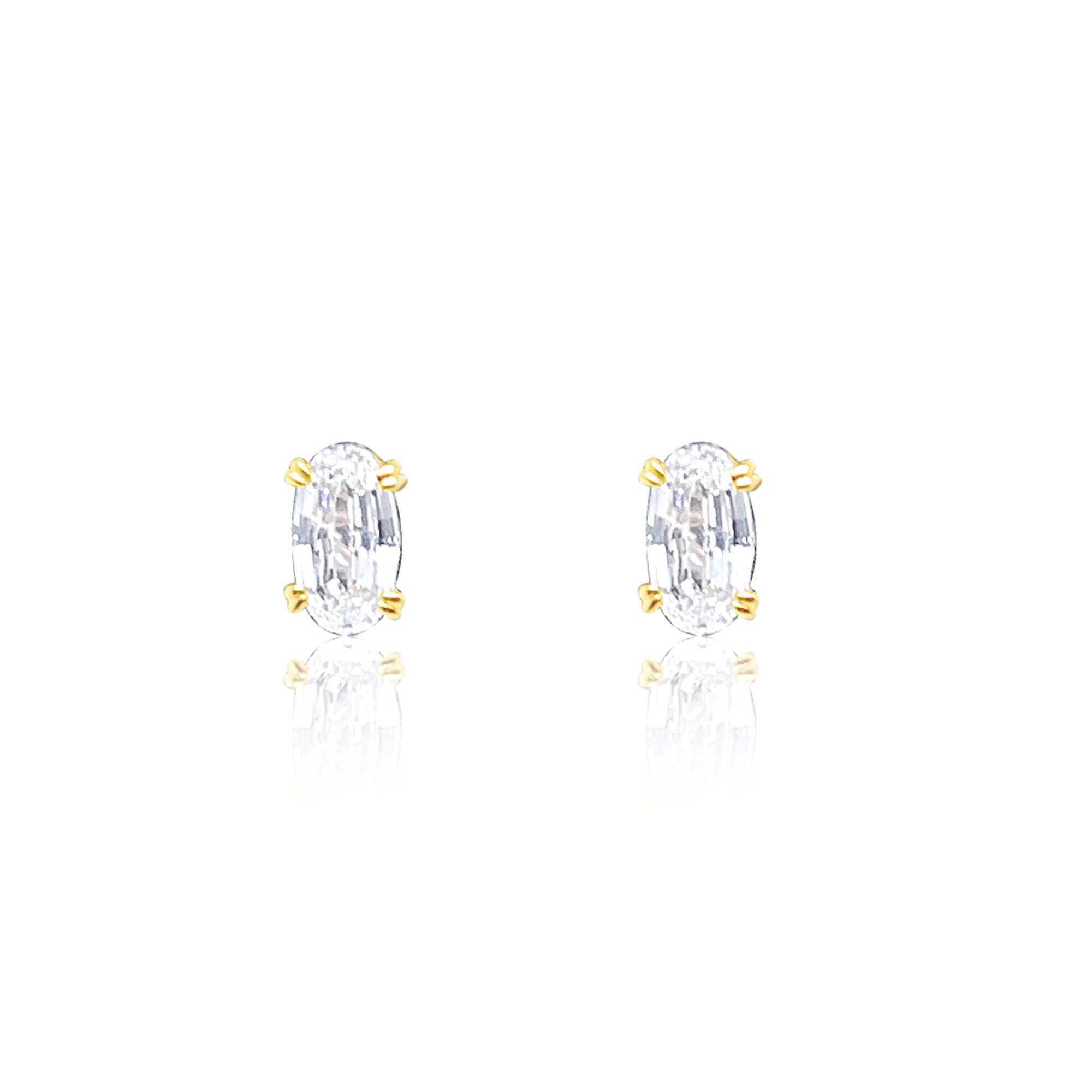 Two Carat Oval Studs