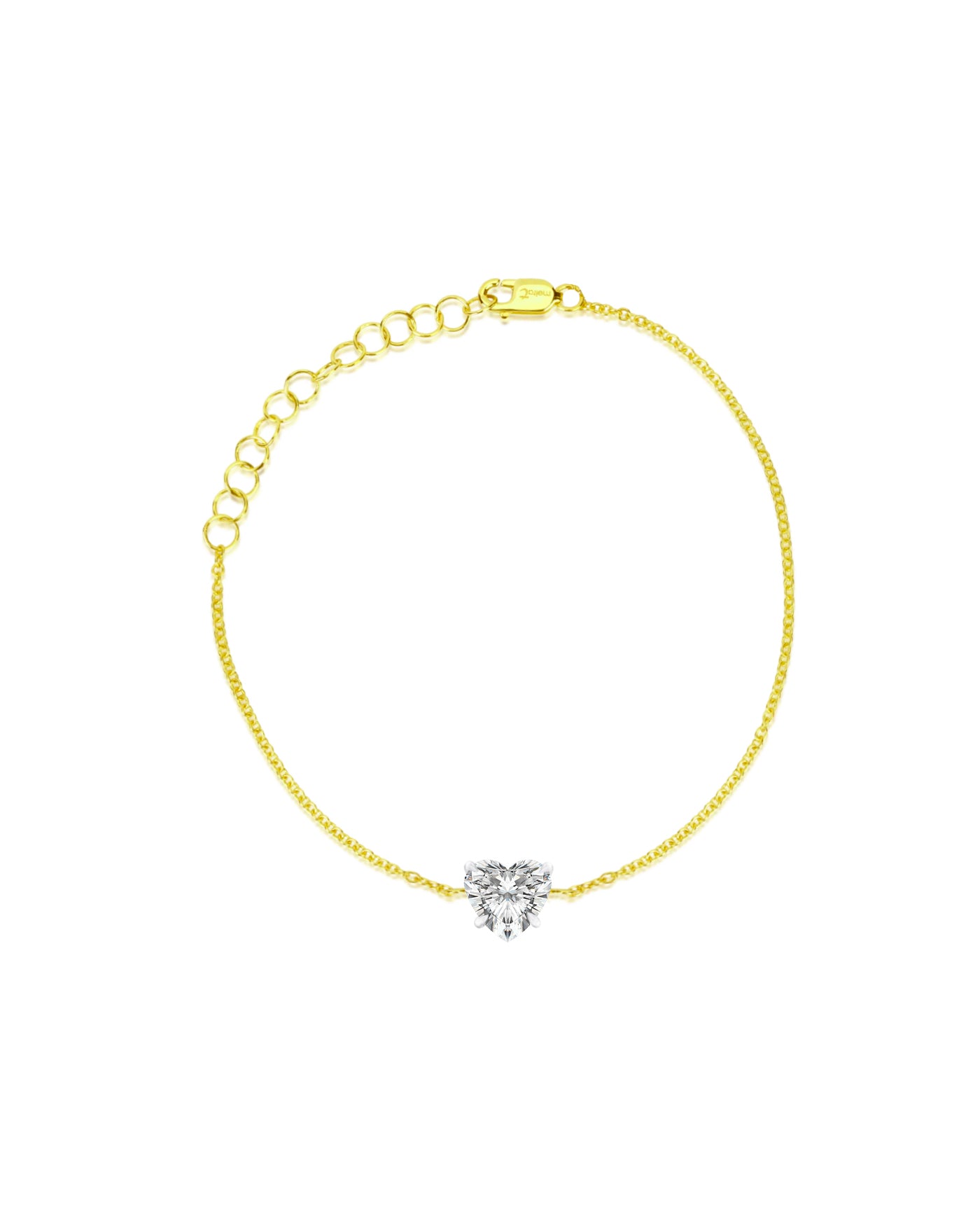 Single Stone Bracelet | Emerald Cut 1ct LAB Diamond