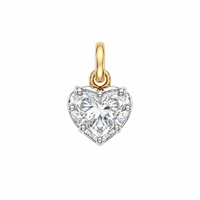 Heart Cut 14kt Lab Grown Diamond Charm 1.00 ct