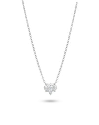 Single Stone Necklace | Oval Cut 1ct LAB Diamond