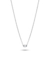 Drilled Diamond Necklace | Round Cut 0.26cts