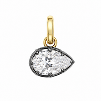 Pear Shape 14kt Lab Grown Diamond Charm 1.00 ct