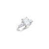 Lab Diamond Engagement Ring: Emerald