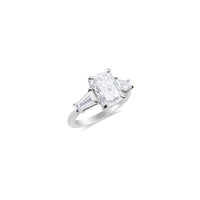 Lab Diamond Engagement Ring: Emerald